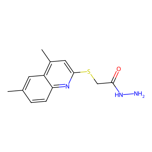 2-[(4,6-Dimethylquinolin-2-yl)sulfanyl]acetohydrazide structure