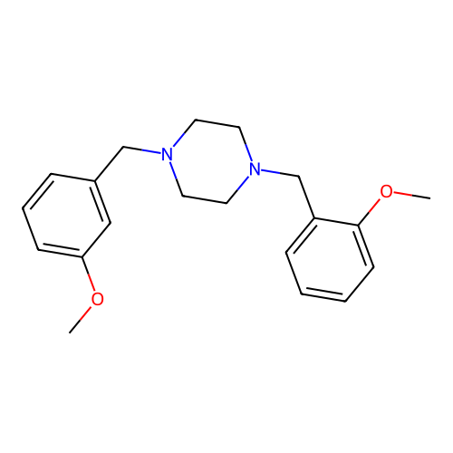 1-(3-Methoxy-benzyl)-4-(2-methoxy-benzyl)-piperazine structure