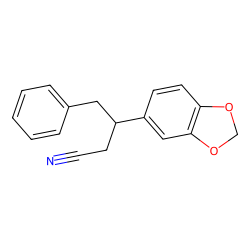 3-(1,3-Benzodioxol-5-yl)-4-phenylbutanenitrile structure