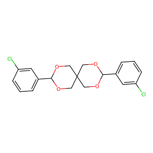 3,9-Bis(3-chlorophenyl)-2,4,8,10-tetraoxaspiro[5.5]undecane structure