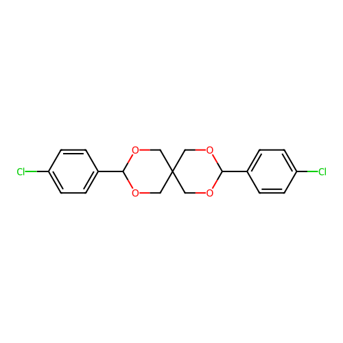 3,9-Bis(4-chlorophenyl)-2,4,8,10-tetraoxaspiro[5.5]undecane structure