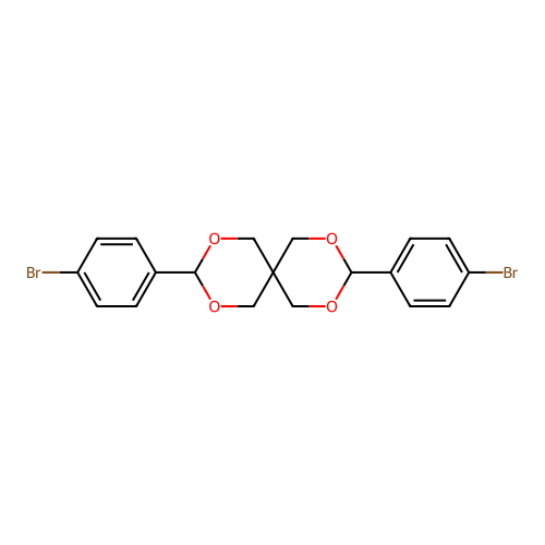 3,9-Bis(4-bromophenyl)-2,4,8,10-tetraoxaspiro[5.5]undecane structure