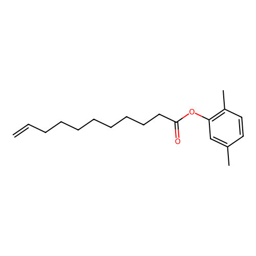 2,5-Dimethylphenyl 10-undecenoate structure