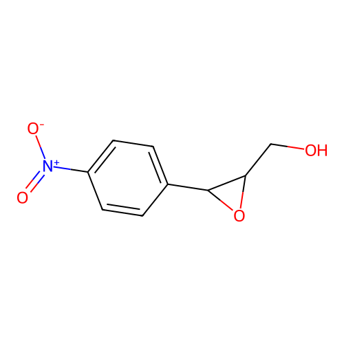 2-Oxiranemethanol, 3-(4-nitrophenyl)- structure