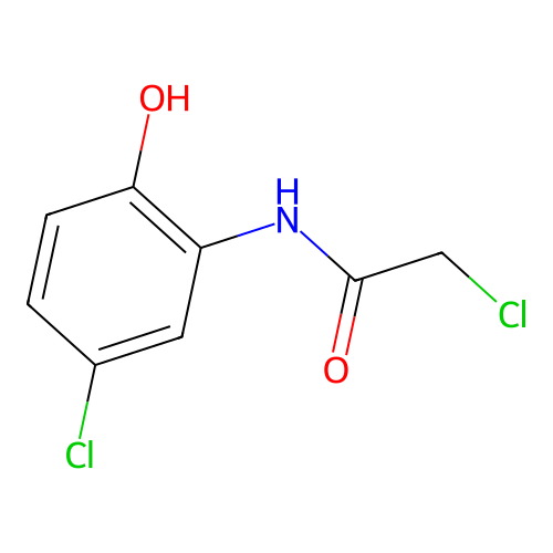 2-Chloro-N-(5-chloro-2-hydroxyphenyl)acetamide structure
