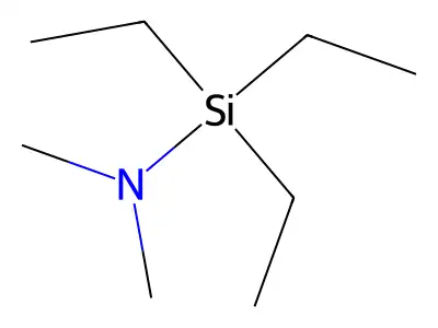 Dimethylaminotriethylsilane structure