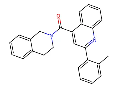 3,4-dihydroisoquinolin-2(1H)-yl[2-(2-methylphenyl)quinolin-4-yl]methanone structure