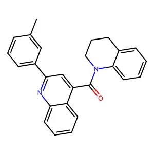 3,4-dihydro-2H-quinolin-1-yl-[2-(3-methylphenyl)quinolin-4-yl]methanone structure