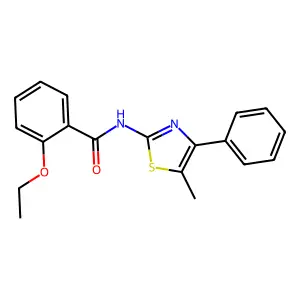 2-ethoxy-N-(5-methyl-4-phenyl-1,3-thiazol-2-yl)benzamide structure