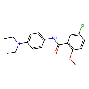 5-chloro-N-[4-(diethylamino)phenyl]-2-methoxybenzamide structure