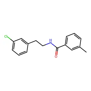N-[2-(3-chlorophenyl)ethyl]-3-methylbenzamide structure