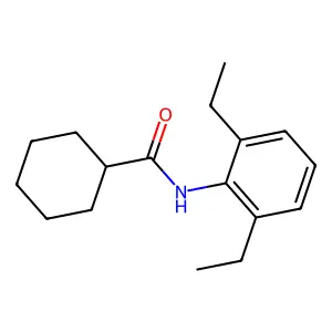 N-(2,6-diethylphenyl)cyclohexanecarboxamide structure