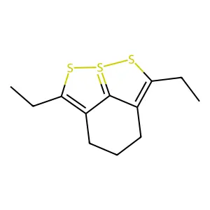 3H-(1,2)Dithiolo(4,5,1-hi)(1,2)benzodithiole-8-s(iv), 2,6-diethyl-4,5-dihydro- structure