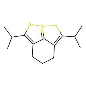3H-(1,2)Dithiolo(4,5,1-hi)(1,2)benzodithiole-8-s(iv), 4,5-dihydro-2,6-bis(1-methylethyl)- structure