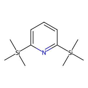 Pyridine, 2,6-bis(trimethylsilyl)- structure