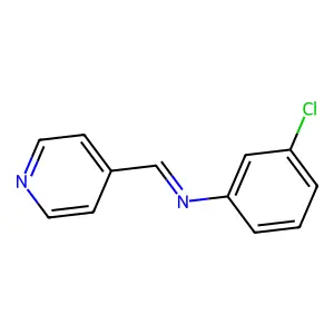 Benzenamine, 3-chloro-N-(4-pyridinylmethylene)- structure