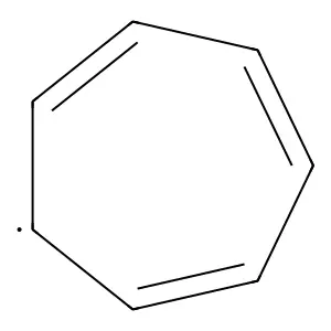Cycloheptatrienyl radical structure