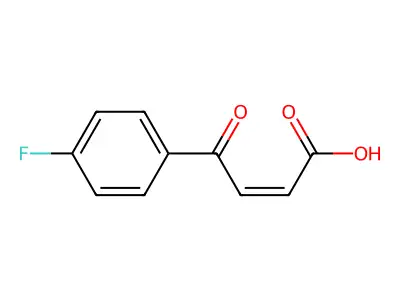 (Z)-4-(4-Fluorophenyl)-4-oxobut-2-enoic acid structure