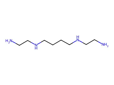 N1,N1'-(butane-1,4-diyl)bis(ethane-1,2-diamine) structure