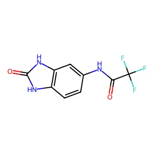 2,2,2-Trifluoro-N-(2-oxo-2,3-dihydro-1H-benzimidazol-5-yl)acetamide structure