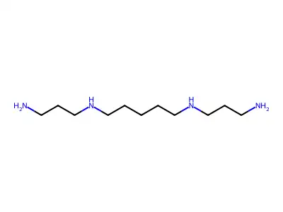 N,N'-Bis(3-aminopropyl)cadaverine structure