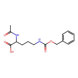 2-Acetamido-5-(benzyloxycarbonylamino)pentanoic acid structure