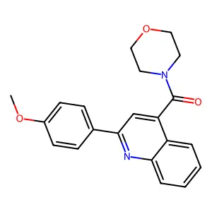 [2-(4-Methoxyphenyl)quinolin-4-yl]-morpholin-4-ylmethanone structure