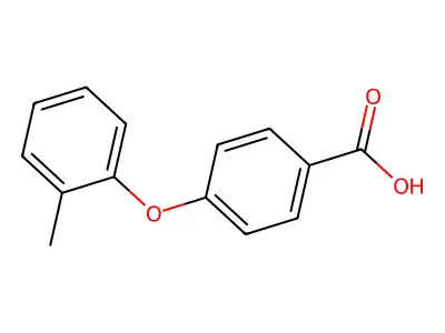 4-(2-Methylphenoxy)benzoic acid structure