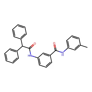 3-[(2,2-diphenylacetyl)amino]-N-(3-methylphenyl)benzamide structure