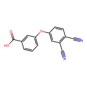 3-(3,4-Dicyanophenoxy)benzoic acid structure