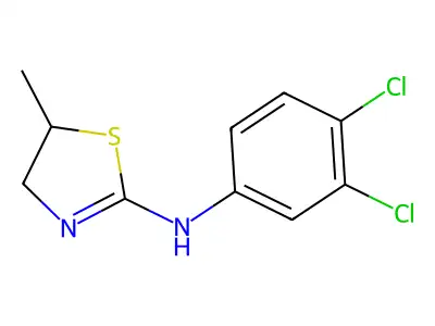 N-(3,4-dichlorophenyl)-5-methyl-4,5-dihydro-1,3-thiazol-2-amine structure