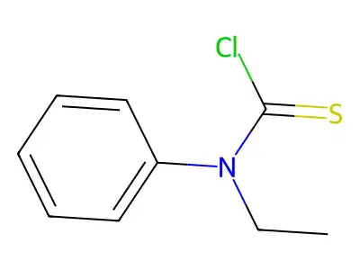 Ethyl(phenyl)carbamothioyl chloride structure