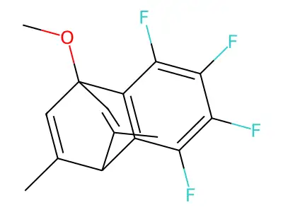 5,6,7,8-Tetrafluoro-1,4-dihydro-1-methoxy-3,9-dimethyl-1,4-ethenonaphthalene structure