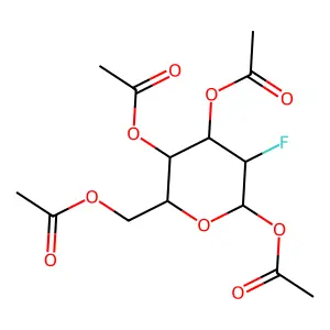 beta-D-Glucopyranose, 2-deoxy-2-fluoro-, tetraacetate structure