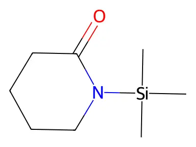 2-Piperidinone, 1-(trimethylsilyl)- structure