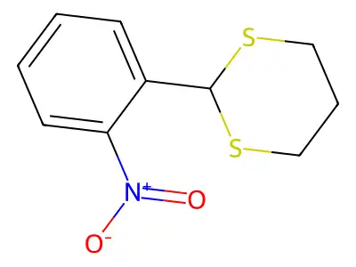 1,3-Dithiane, 2-(2-nitrophenyl)- structure