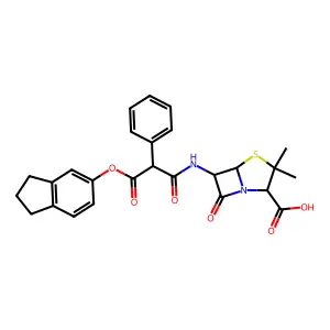 卡茚西林 structure
