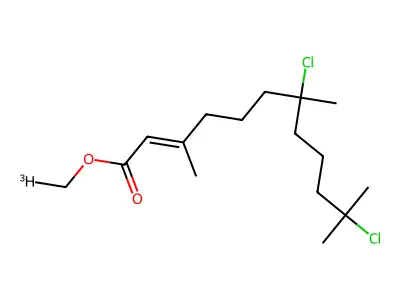 Methyl-7,11-dichloro-3,7,11-trimethyl-2-dodeconate structure