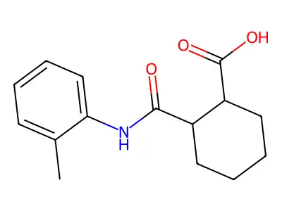 2-[(2-methylphenyl)carbamoyl]cyclohexane-1-carboxylic Acid structure
