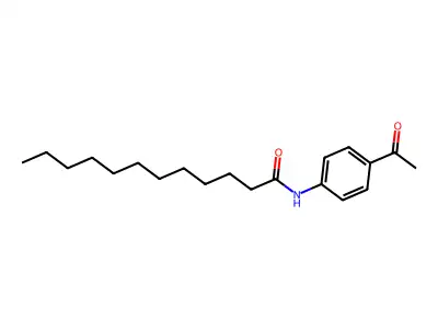 N-(4-acetylphenyl)dodecanamide structure