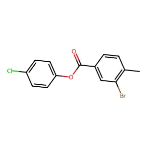 4-Chlorophenyl 3-bromo-4-methylbenzoate structure