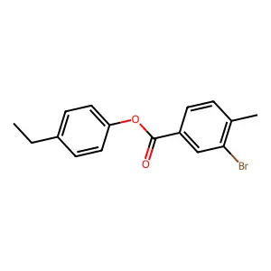 4-Ethylphenyl 3-bromo-4-methylbenzoate structure