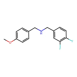 N-(3,4-difluorobenzyl)(4-methoxyphenyl)methanamine structure