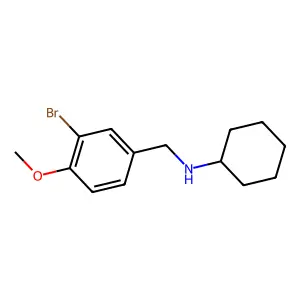 N-(3-bromo-4-methoxybenzyl)cyclohexanamine structure