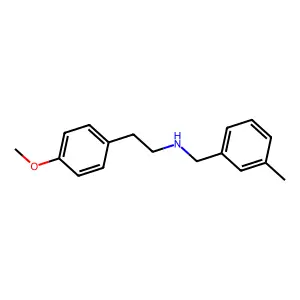 2-(4-methoxyphenyl)-N-(3-methylbenzyl)ethanamine structure