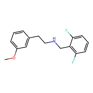 N-(2,6-difluorobenzyl)-2-(3-methoxyphenyl)ethanamine structure
