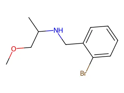 (2-Bromobenzyl)(2-methoxy-1-methylethyl)amine structure