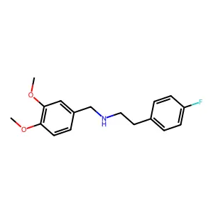 (3,4-Dimethoxybenzyl)[2-(4-fluorophenyl)ethyl]amine structure