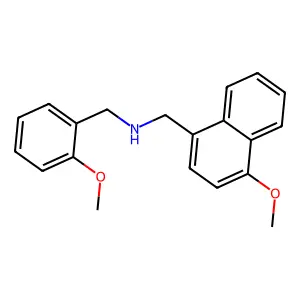 4-Methoxy-N-[(2-methoxyphenyl)methyl]-1-naphthalenemethanamine structure