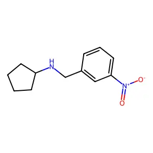 N-(3-nitrobenzyl)cyclopentanamine structure